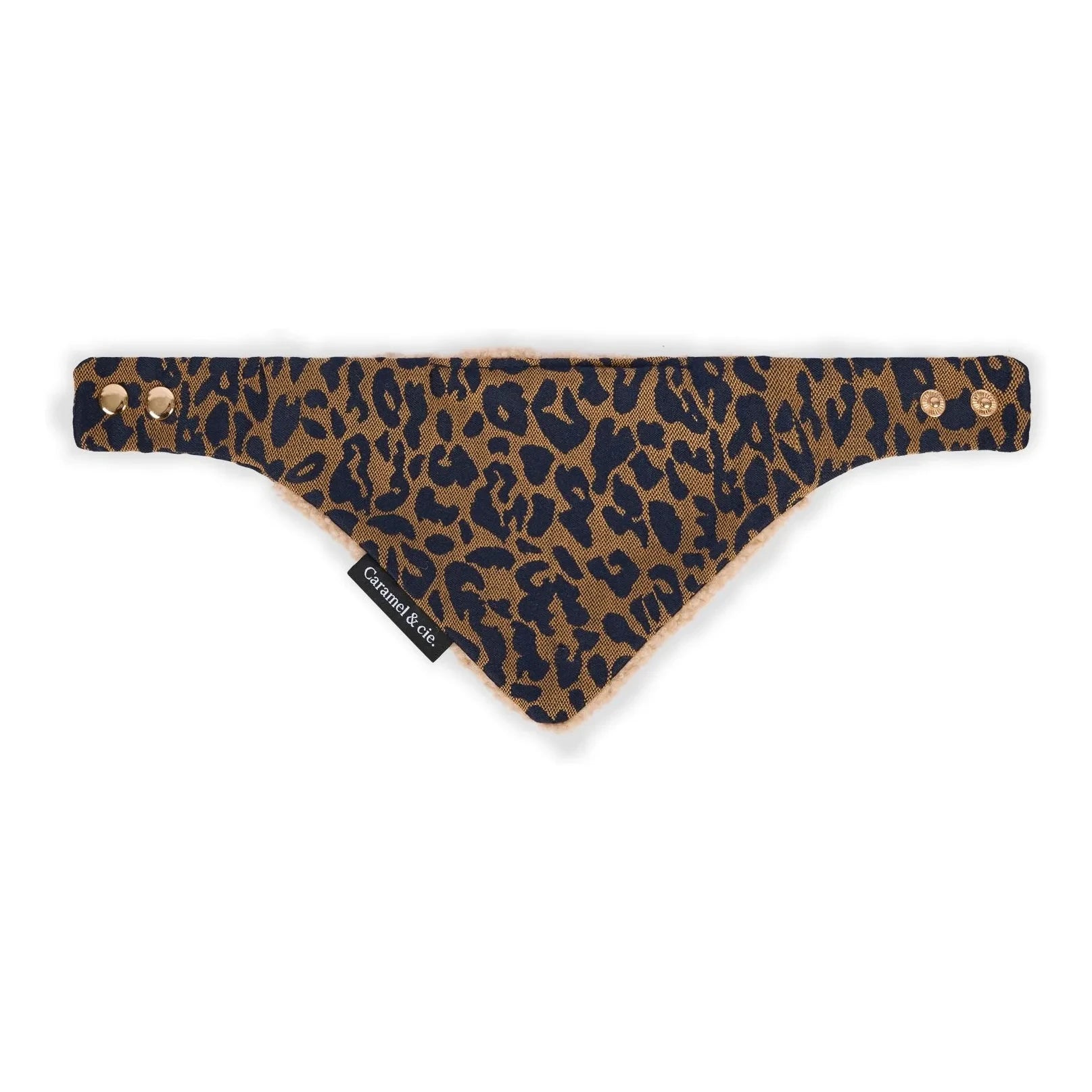 Caramel & Cie - Leopard Dog Bandana | Brown