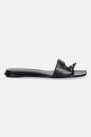 Tory Burch Deri Düz Taban Kadın Terlik Pierced Slide