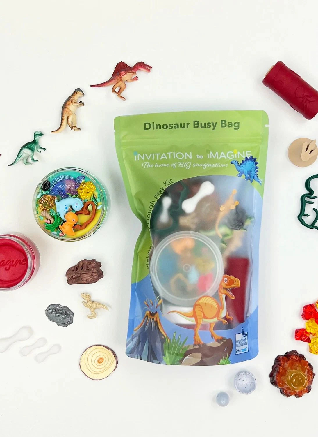 Invitation to Imagine - Surprise Modeling Clay Activity Set - Dino