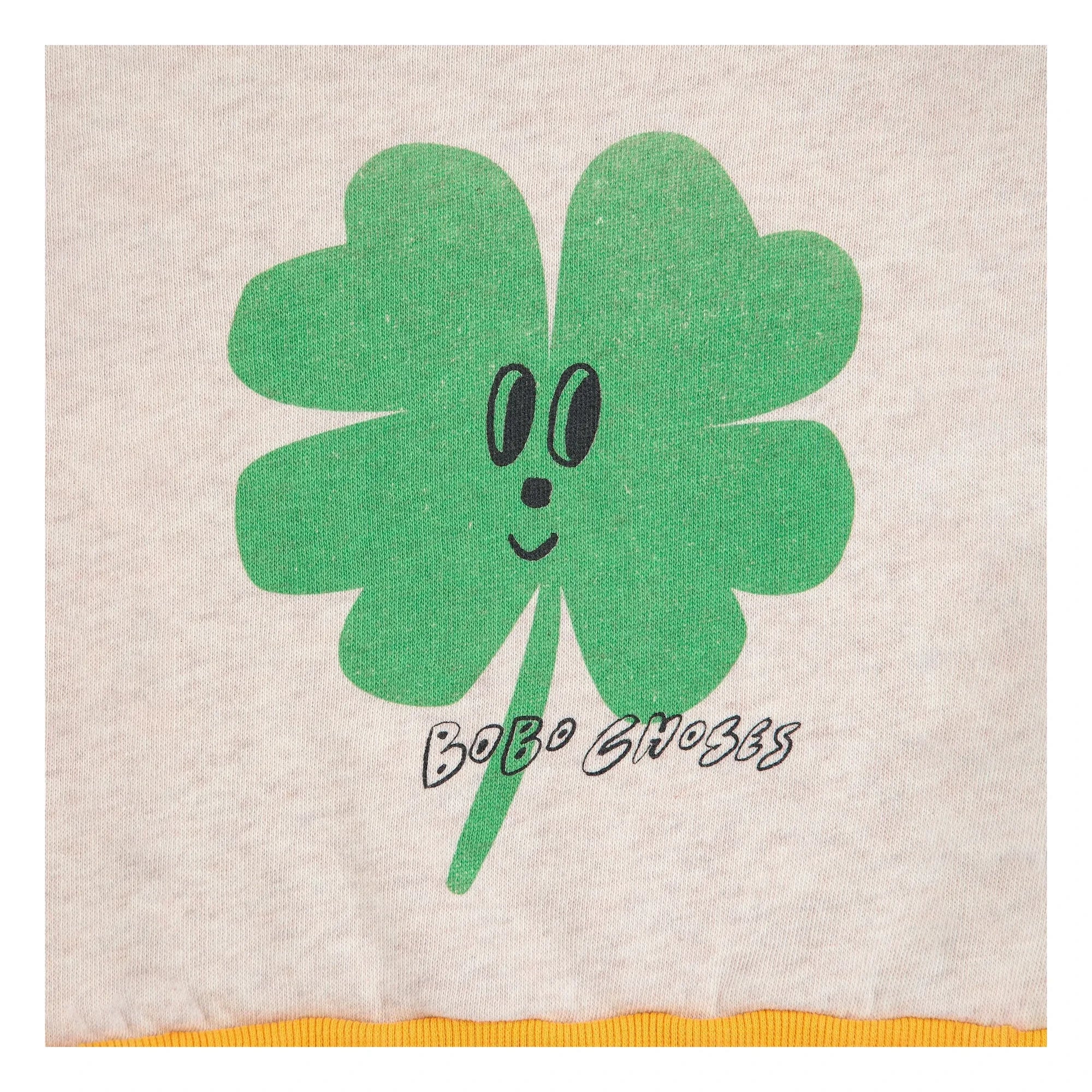 Bobo Choses - Color Block Clover Organic Cotton Sweatshirt | Beige