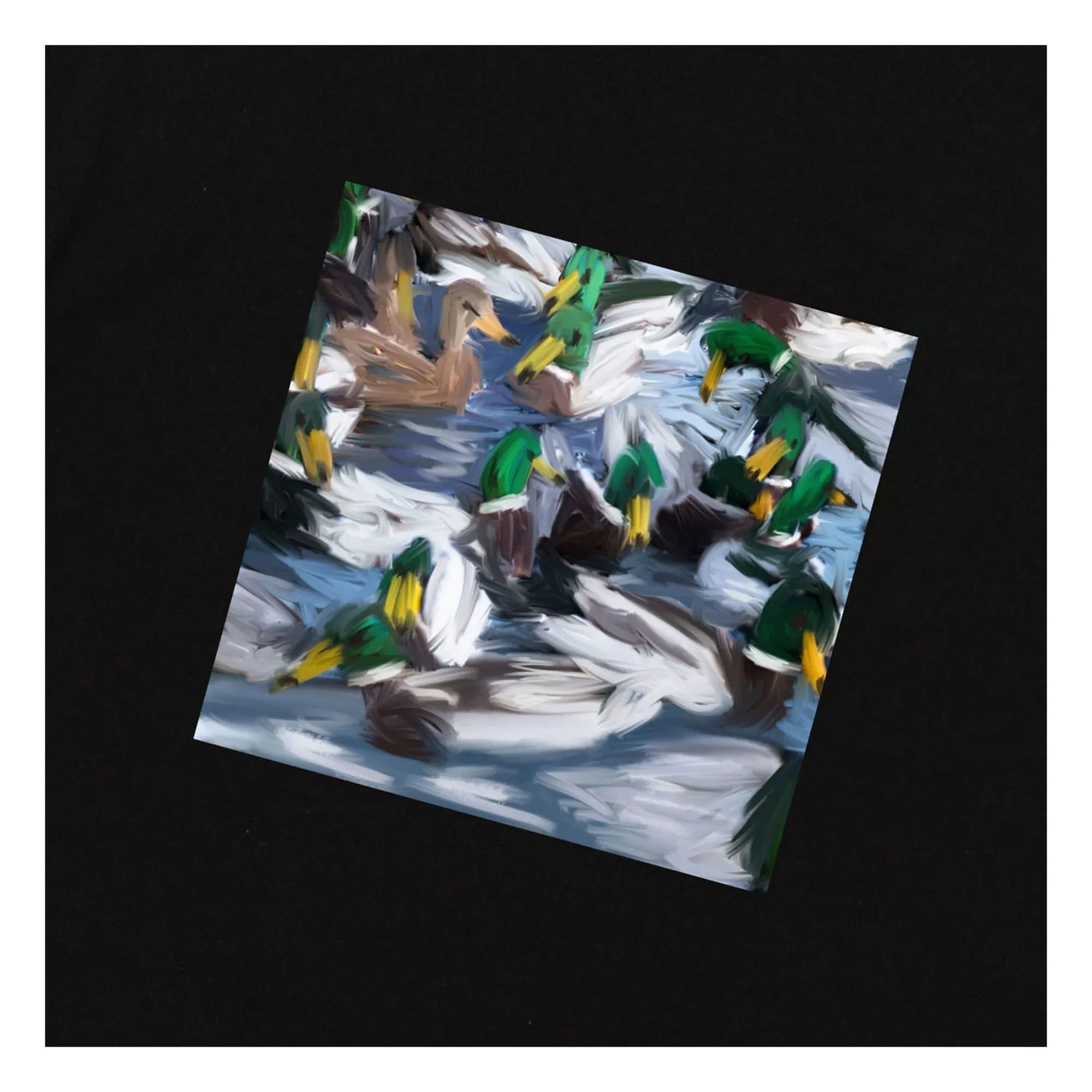 Edmmond Studios - Duck Lake Cotton T-Shirt | Dark Blue