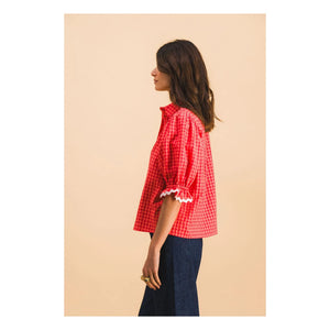 Elise Chalmin - Jim Cotton Shirt | Red