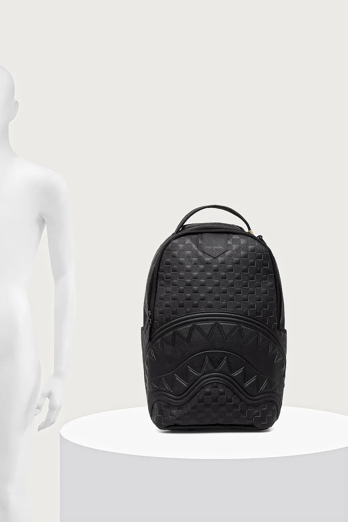 Sprayground - Black Faux Leather Backpack 910B8876NSZ