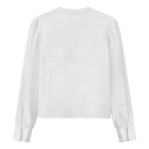 Pomandère - Cotton Poplin Blouse | White