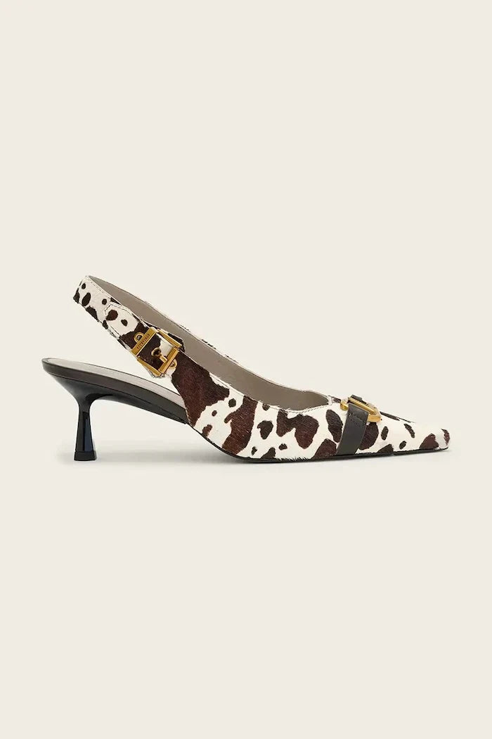 AllSaints Sivri Topuklu Deri Hera Slingback Ayakkabı