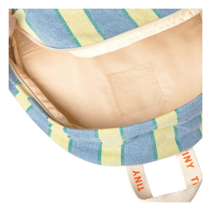 Tinycottons - Striped Denim Backpack | Blue