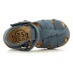 Pom d'Api - Stand Up Papy Sandals | Petrol Blue
