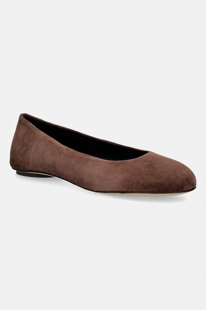 Weekend Max Mara süet balerin ayakkabılar