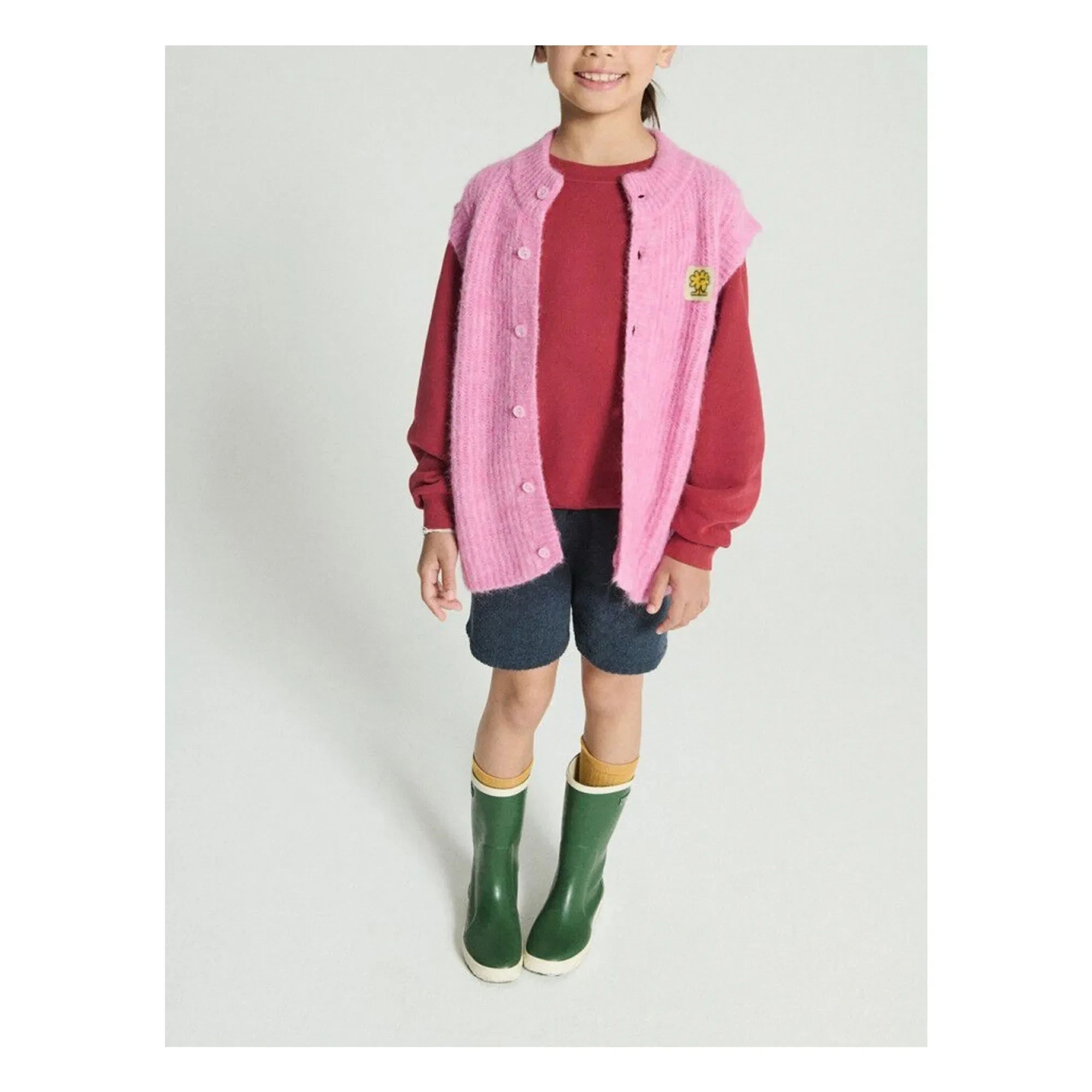 American Vintage - East Alpaca Sleeveless Vest | Pink