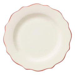 Anna + Nina - Carmine Beaded Plate | Carmine Red