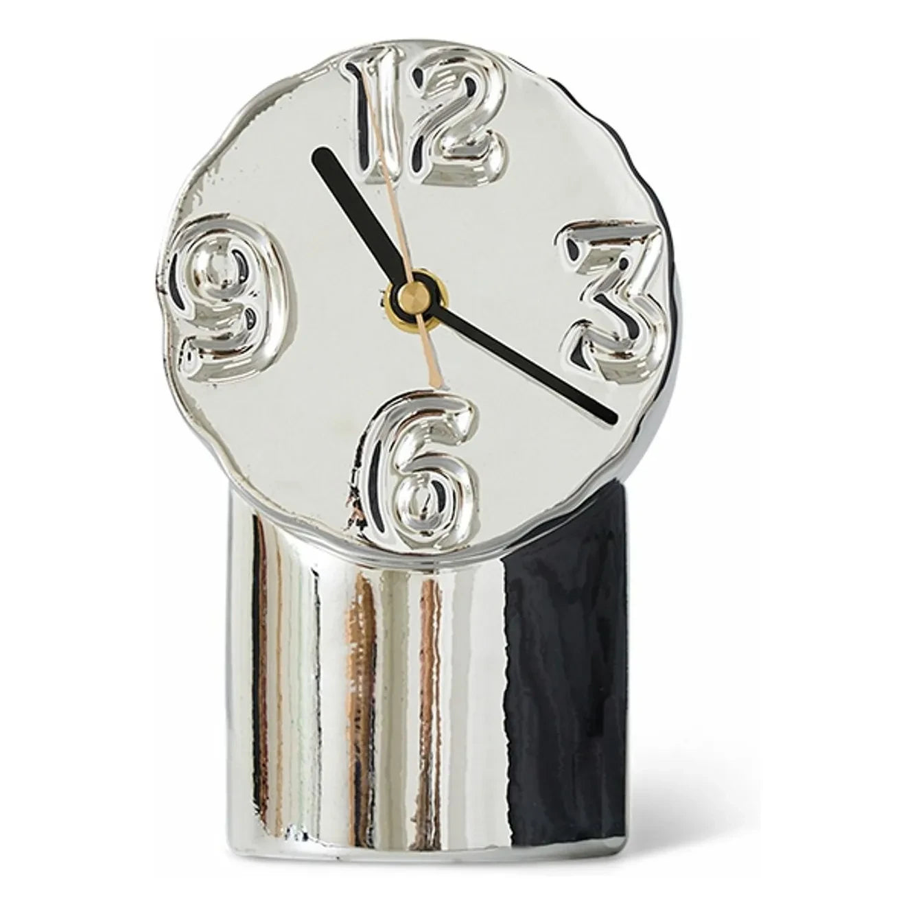 HKliving - Retro Ceramic Clock | Chrome