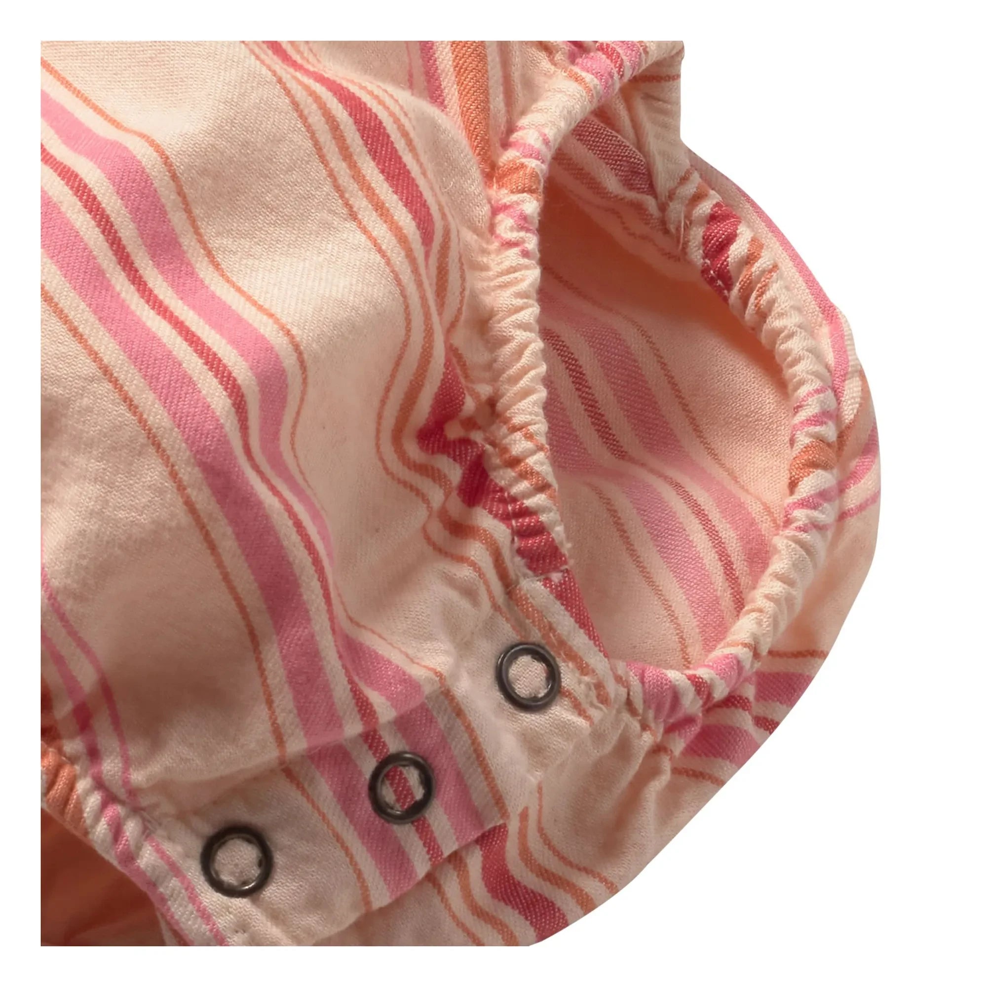 Cozmo - Street Striped organik pamuklu tulum | Pembe