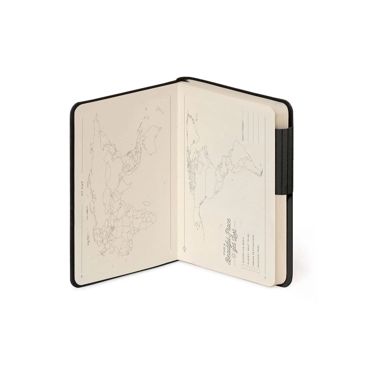 Legami - Lined Notebook with Monochrome Soft Cover - Black Suit - My Notebook