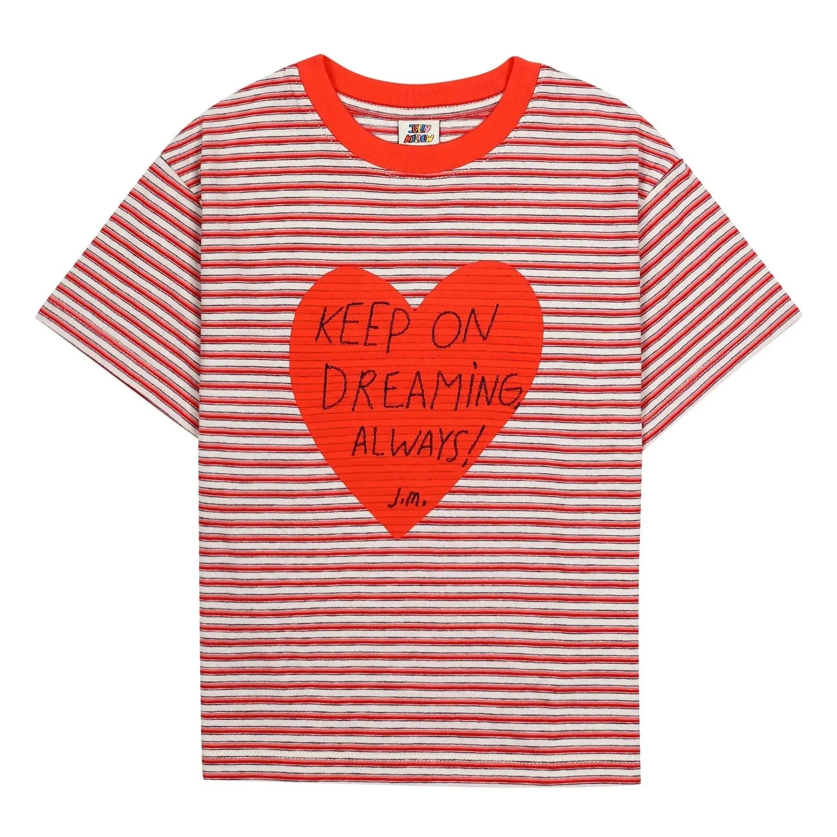Jelly Mallow - Striped T-Shirt | Red