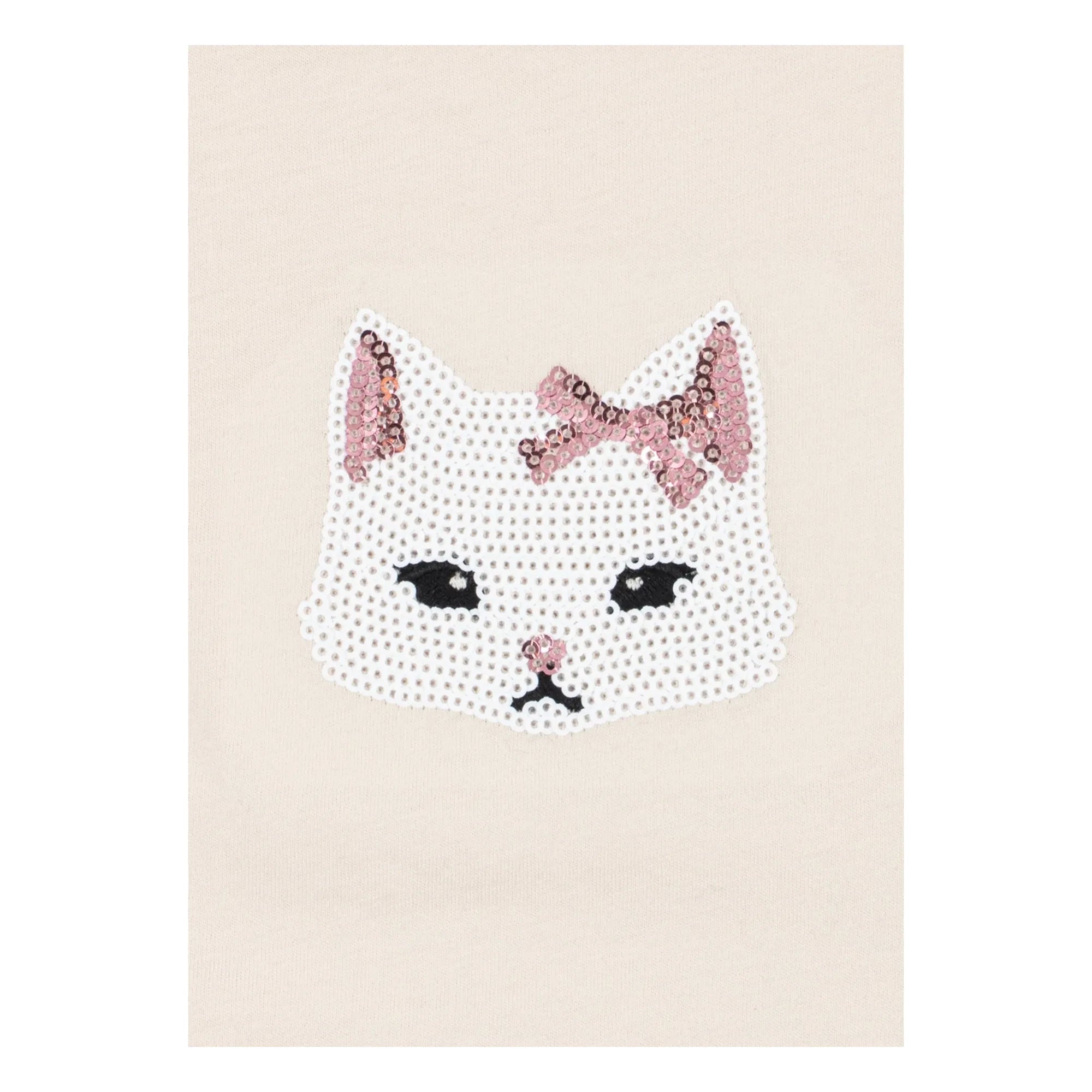Konges Sløjd - Famo Cat Organic Cotton T-shirt | Beige