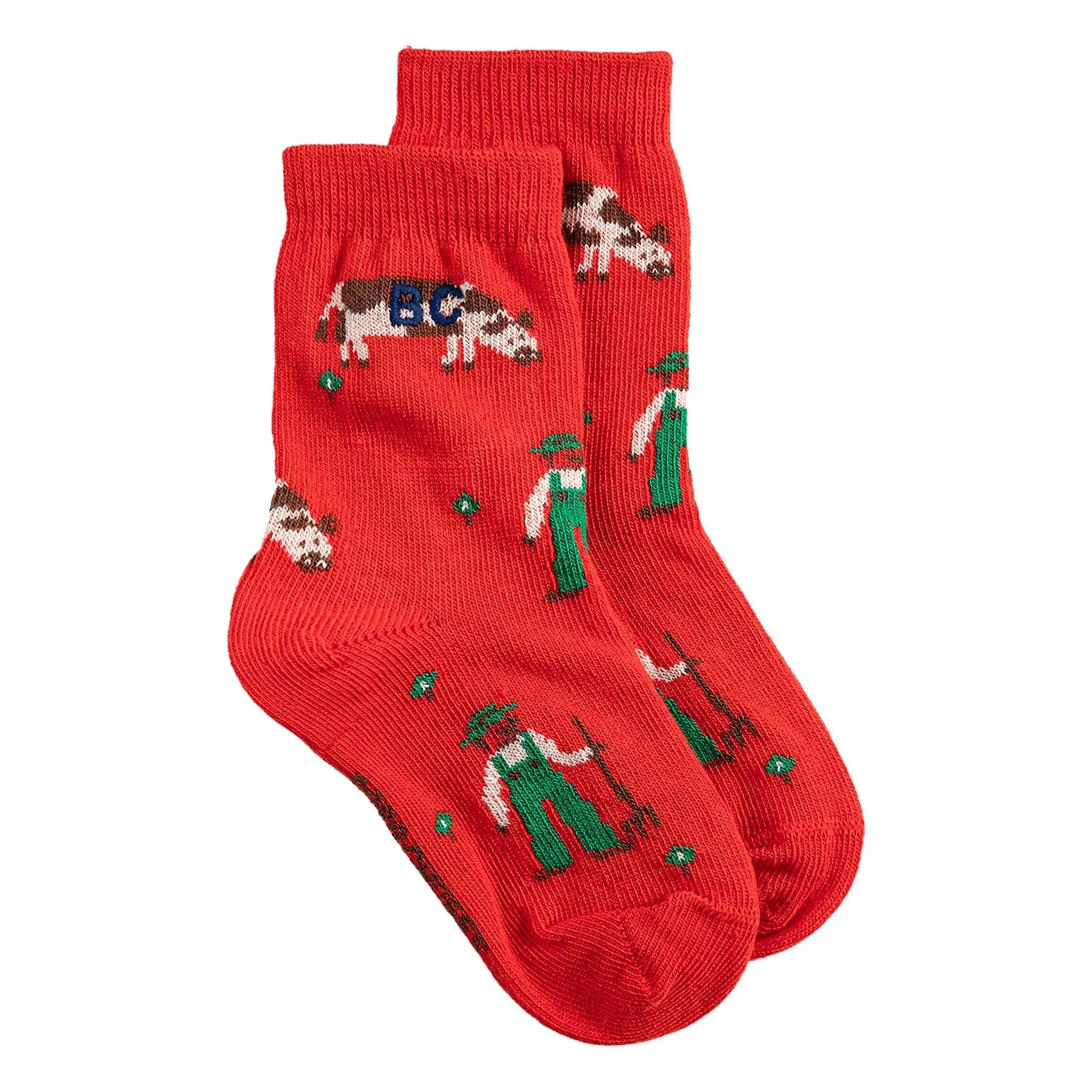 Bobo Choses - Organic Cotton Farm Socks | Red