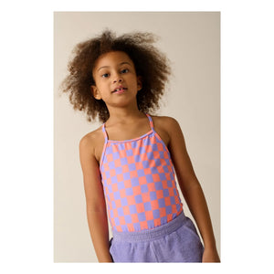 Tumble N'Dry - Alagoas Damier Swimsuit Recycled Fibers | Lavender
