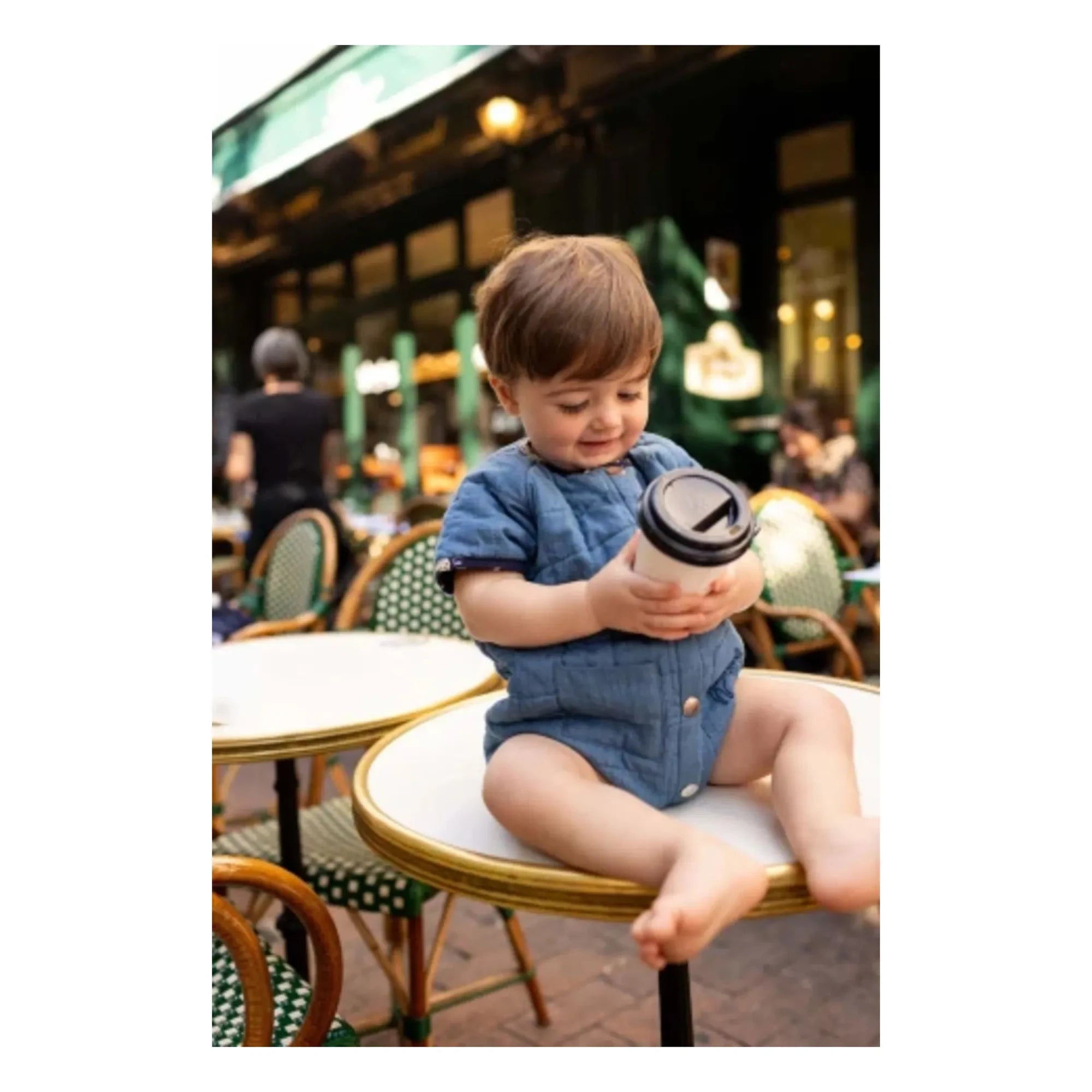 Apaches - Dadi Chambray Romper | Blue