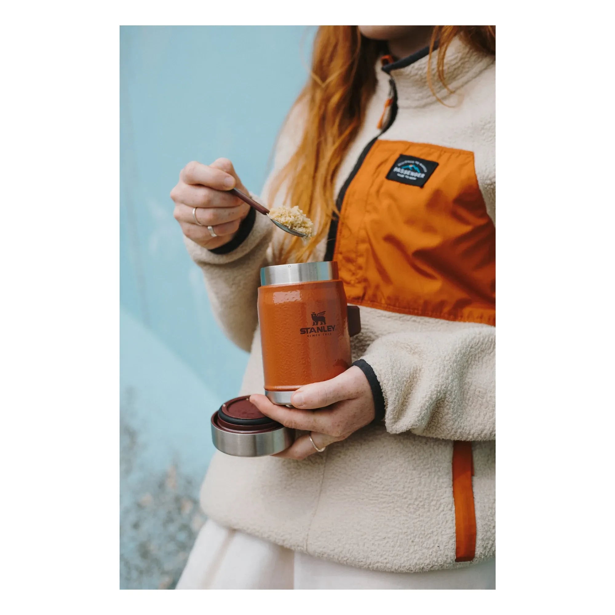 Stanley 1913 - Legendary Thermal Flask, Spoon/Fork 0.4 L | Orange