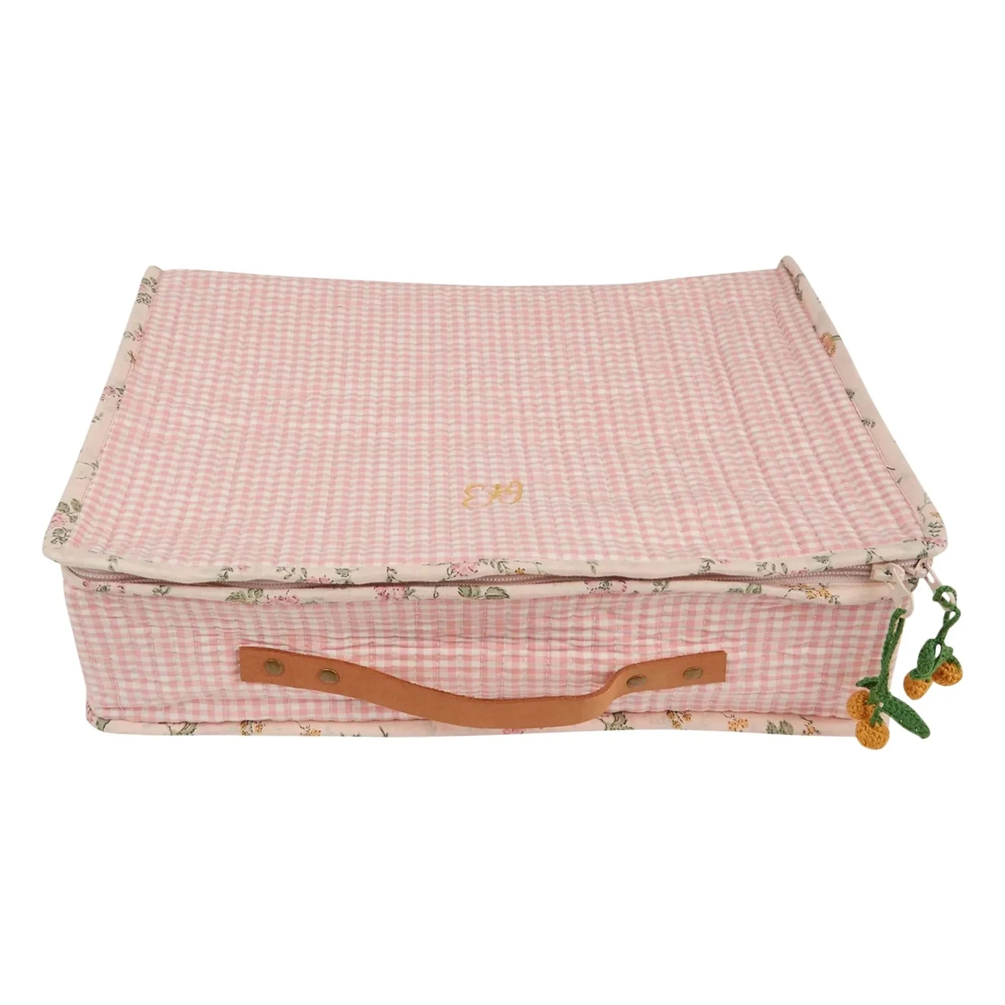 Emile et Ida - Large Vichy Storage Box | Pink