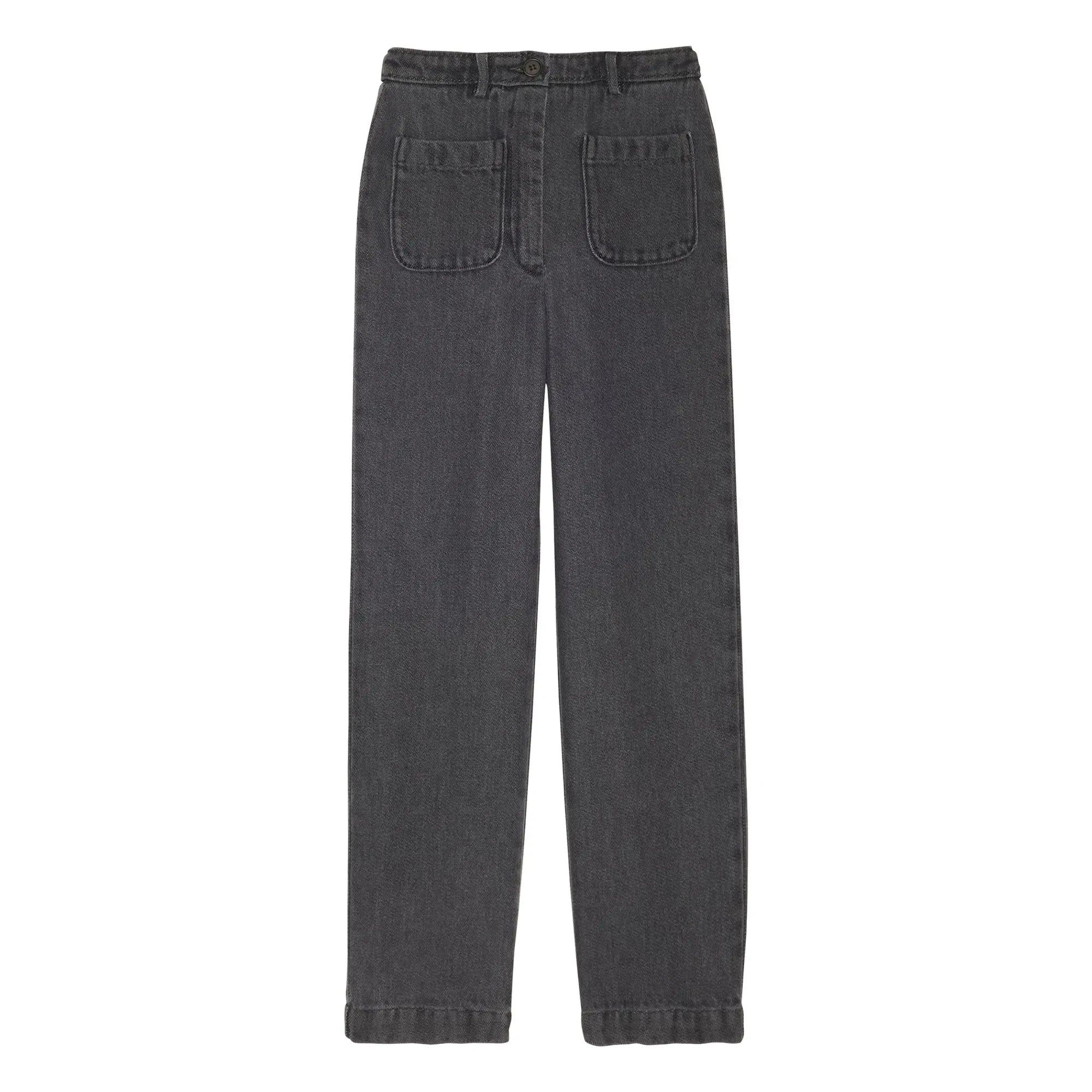 Hartford - Polished Denim Pants | Gray