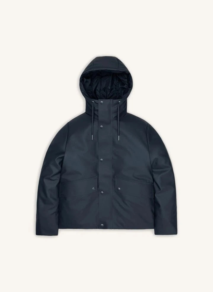 Rains - Nome Short Parka Jacket W3T3 | Navy