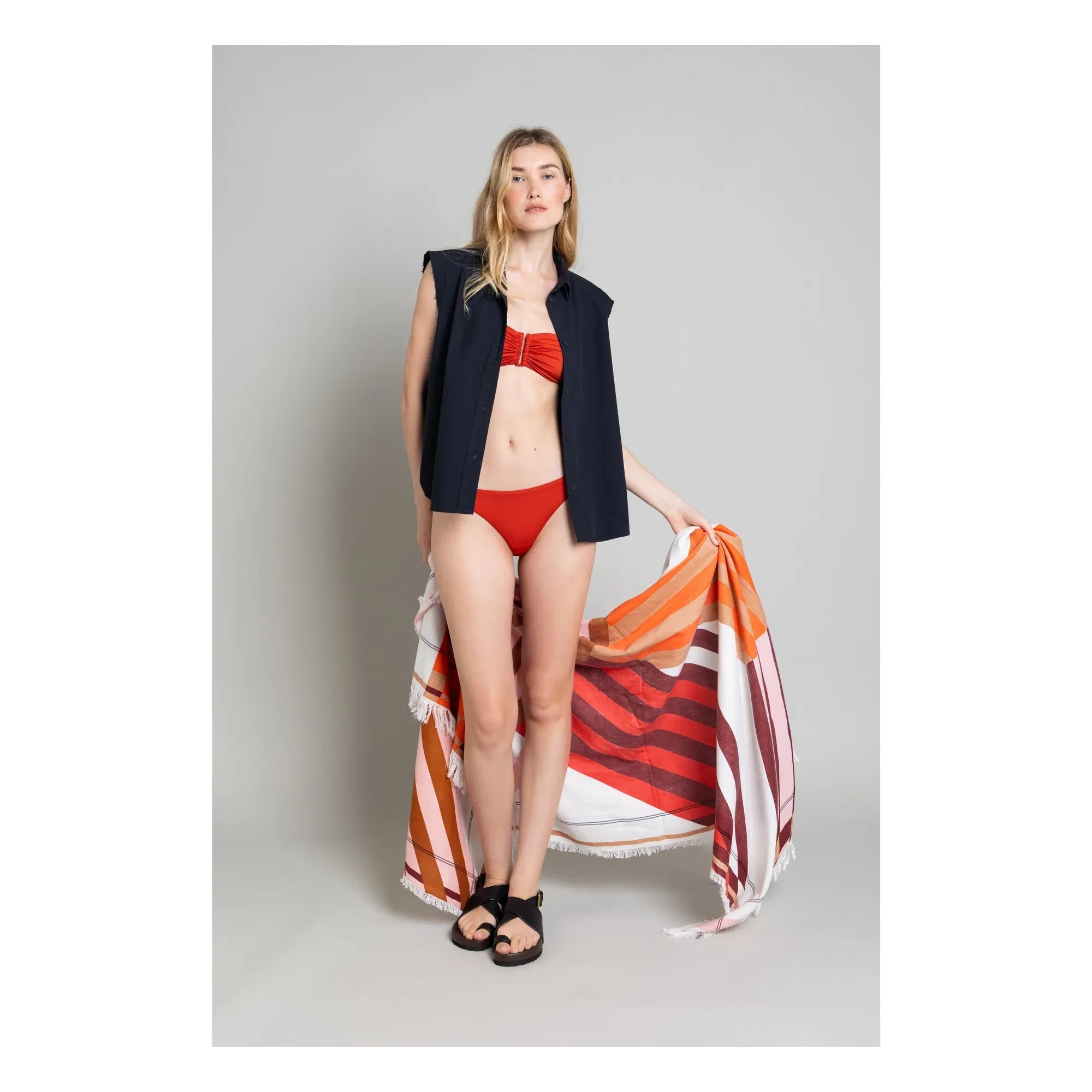 Smallable Woman - Lisa low-cut swimsuit | Brick red