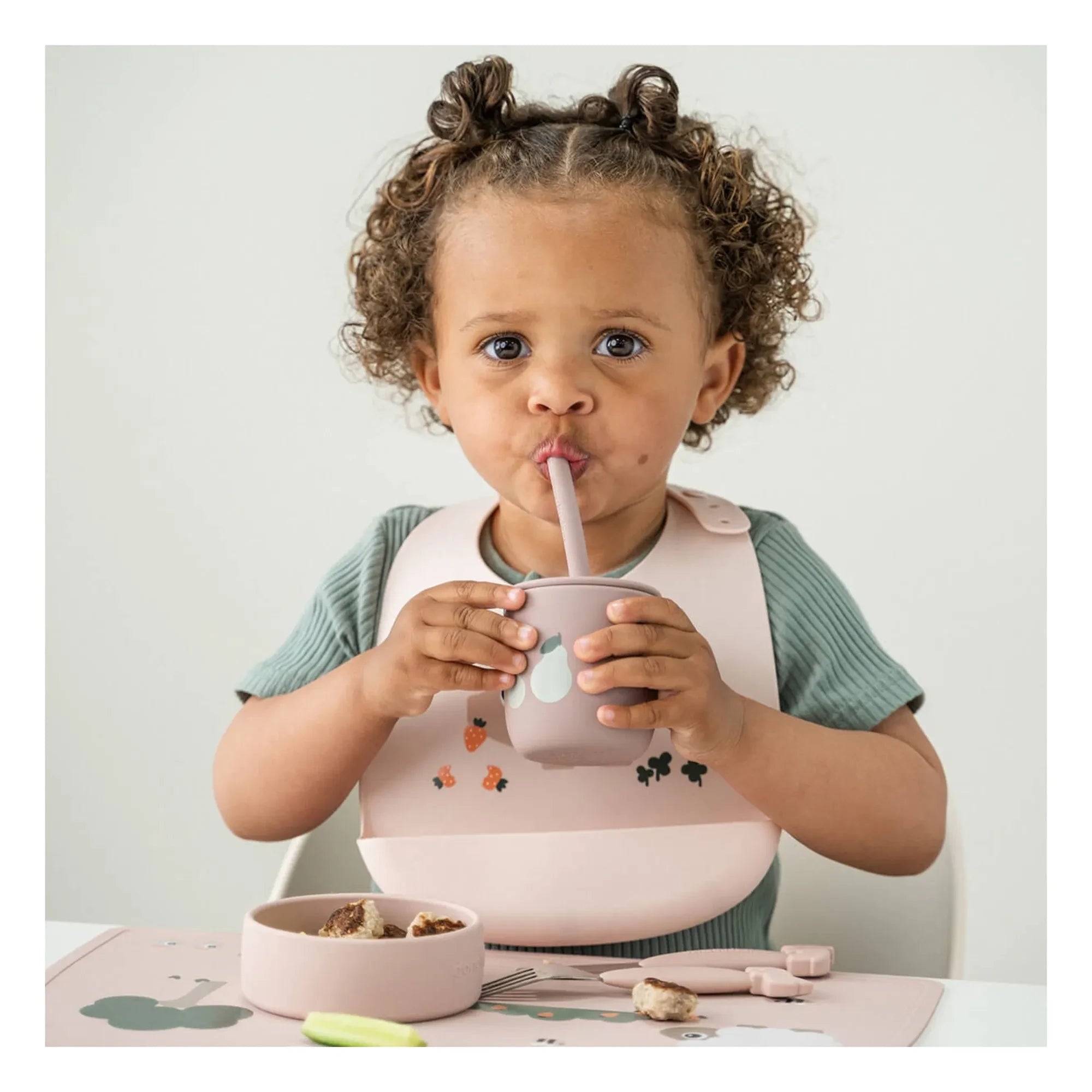 Done by deer - Tiny Farm straw cup | Pink