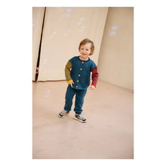 Bayiri - Snail Organic Cotton Cardigan | Blue