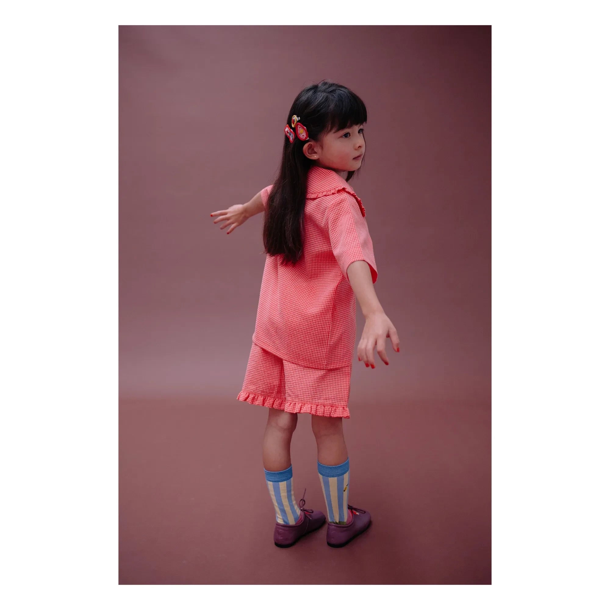 Sticky Lemon - Citron Petits Carreaux Blouse | Coral