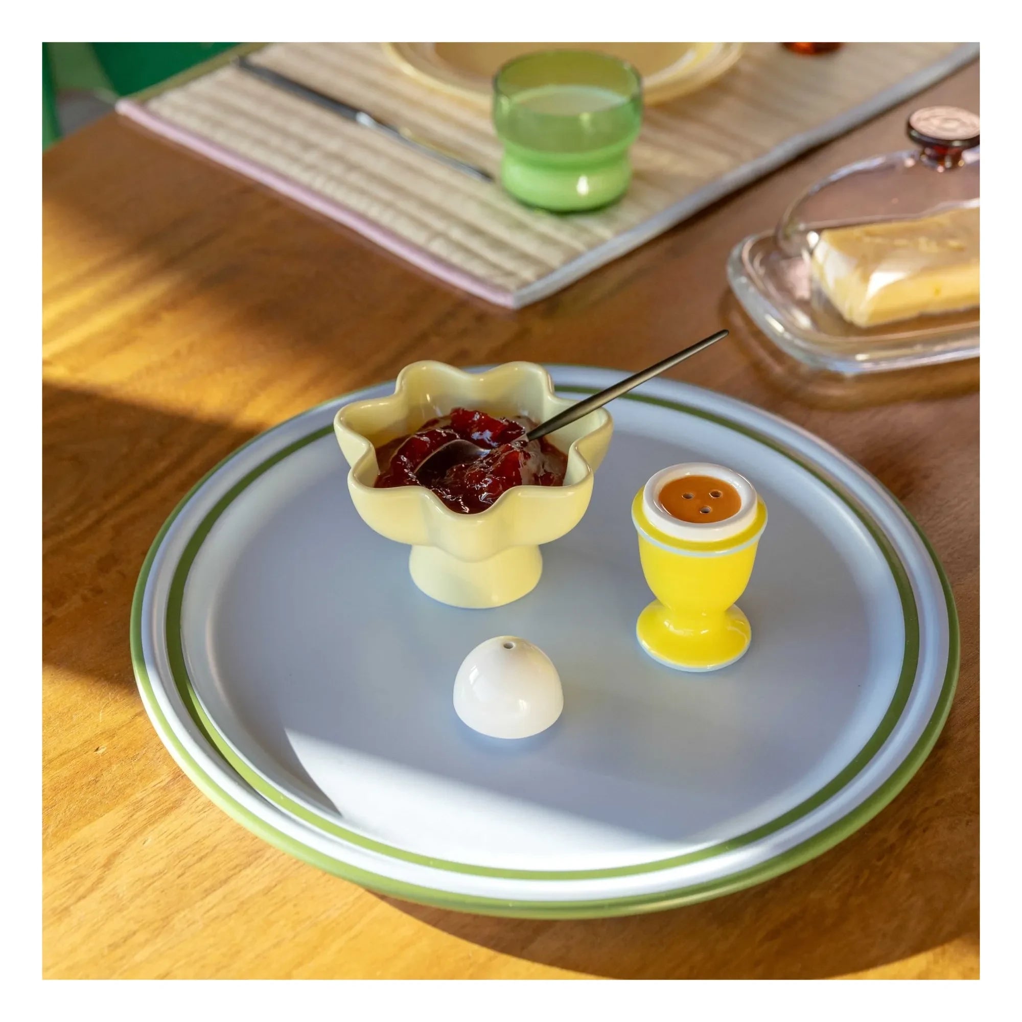 &Klevering - Sun Stone Ceramic Bowls - Set of 4