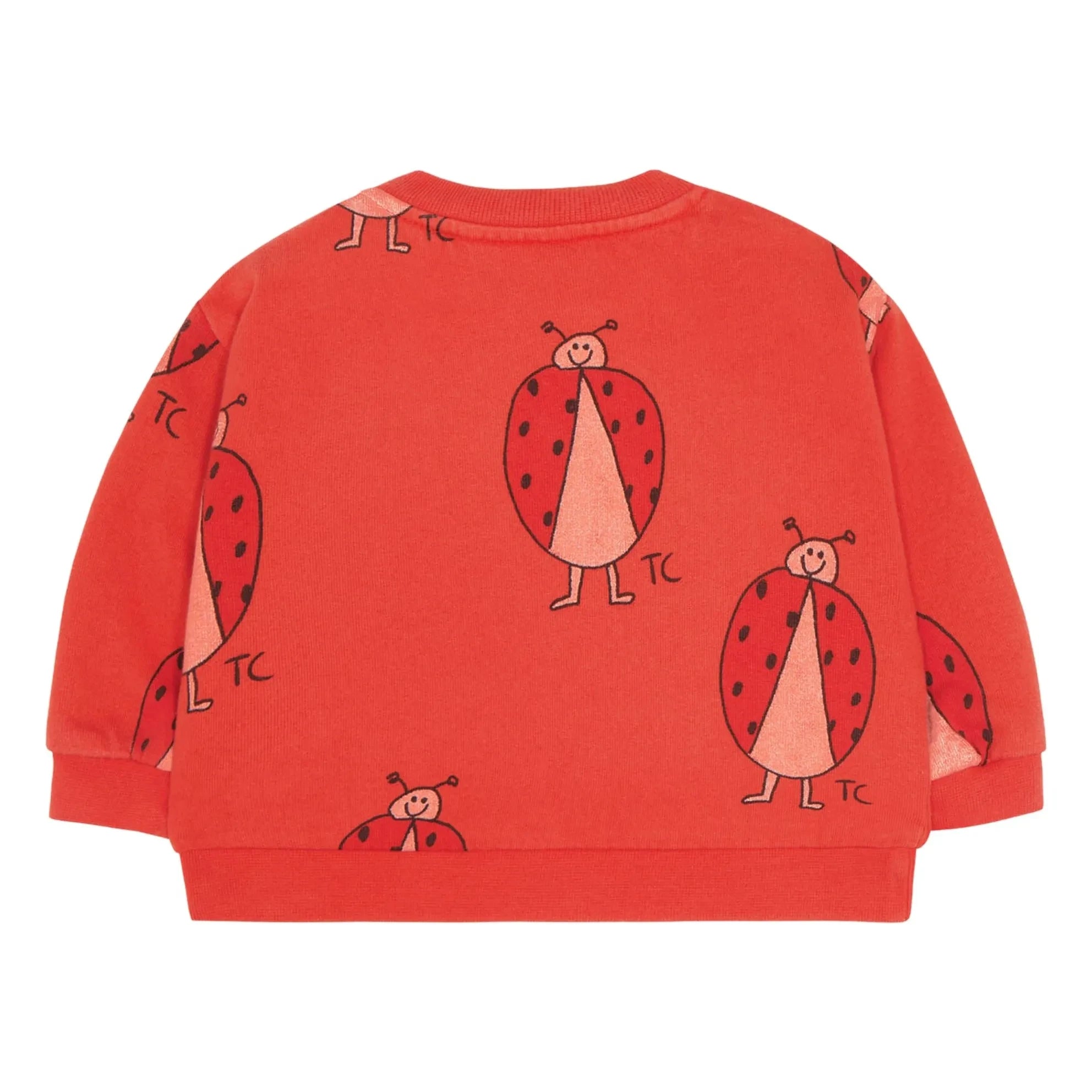 The Campamento - Baby Girl Ladybug Sweatshirt | Red