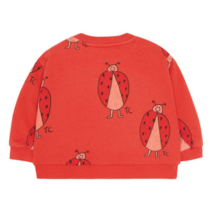 The Campamento - Baby Girl Ladybug Sweatshirt | Red