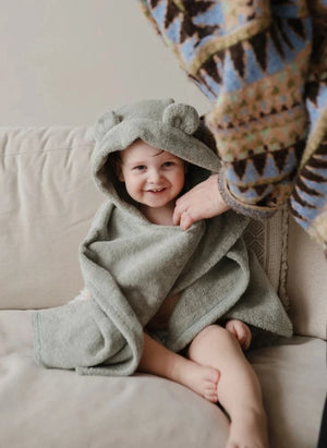 Mushie - Green Bath Poncho