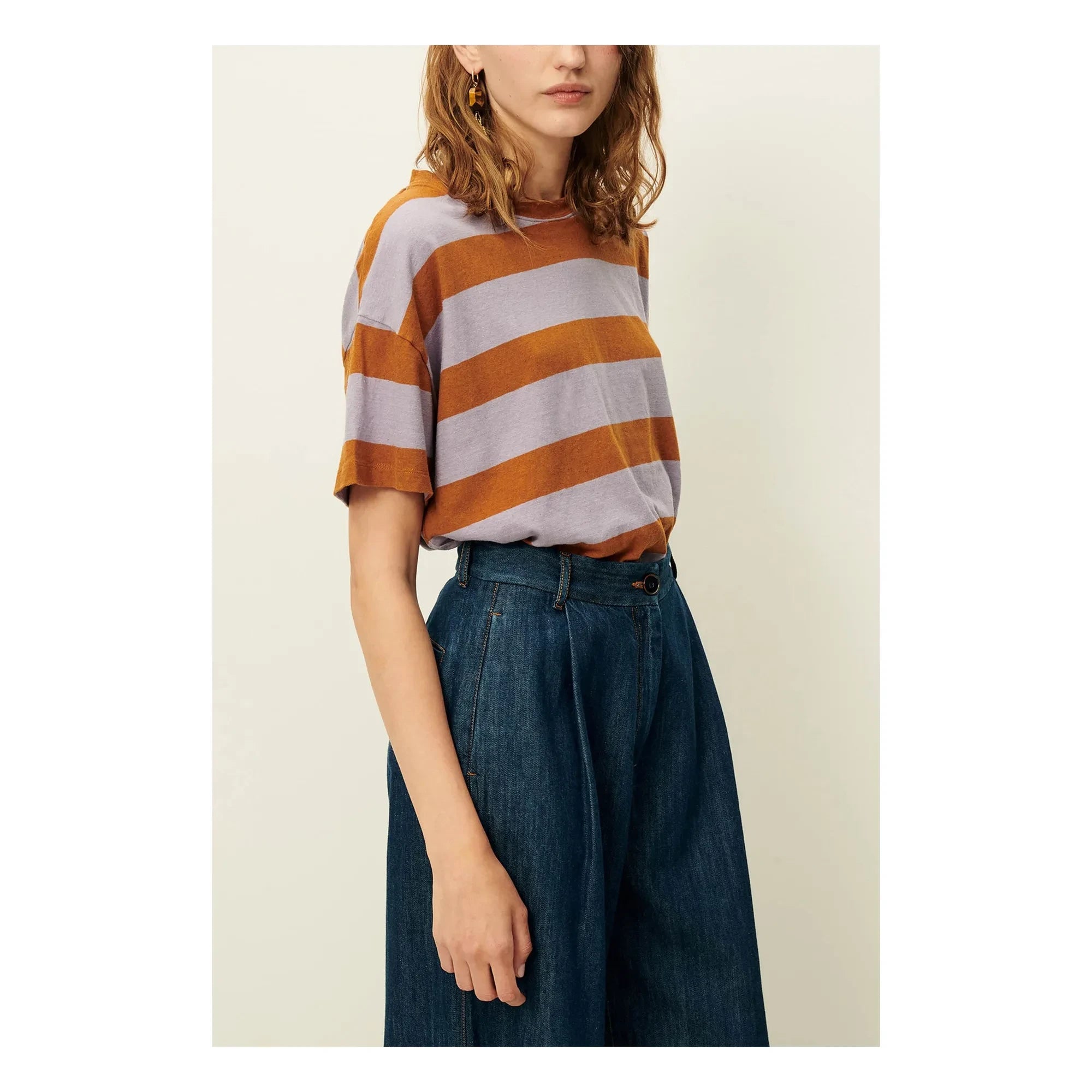 Sessùn - Tooli Cotton T-Shirt | Lilac