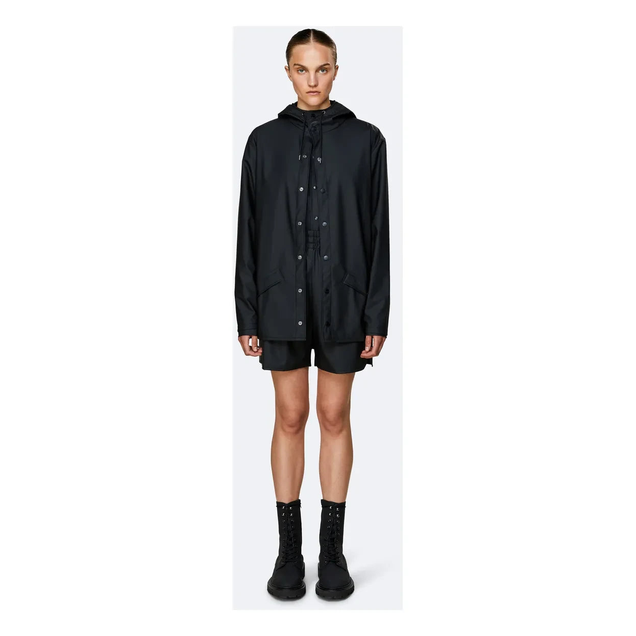 Rains - Unisex Waterproof Waxcoat | Black
