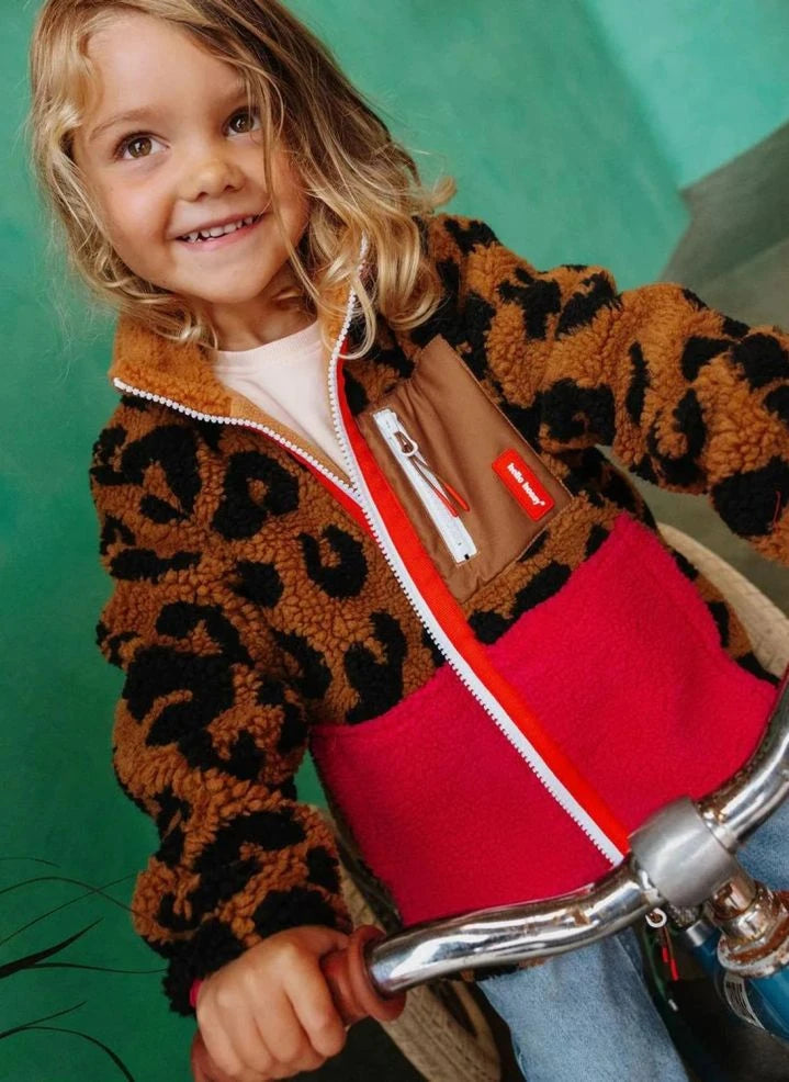 Hello Hossy - Leopard Fleece Jacket | Brown