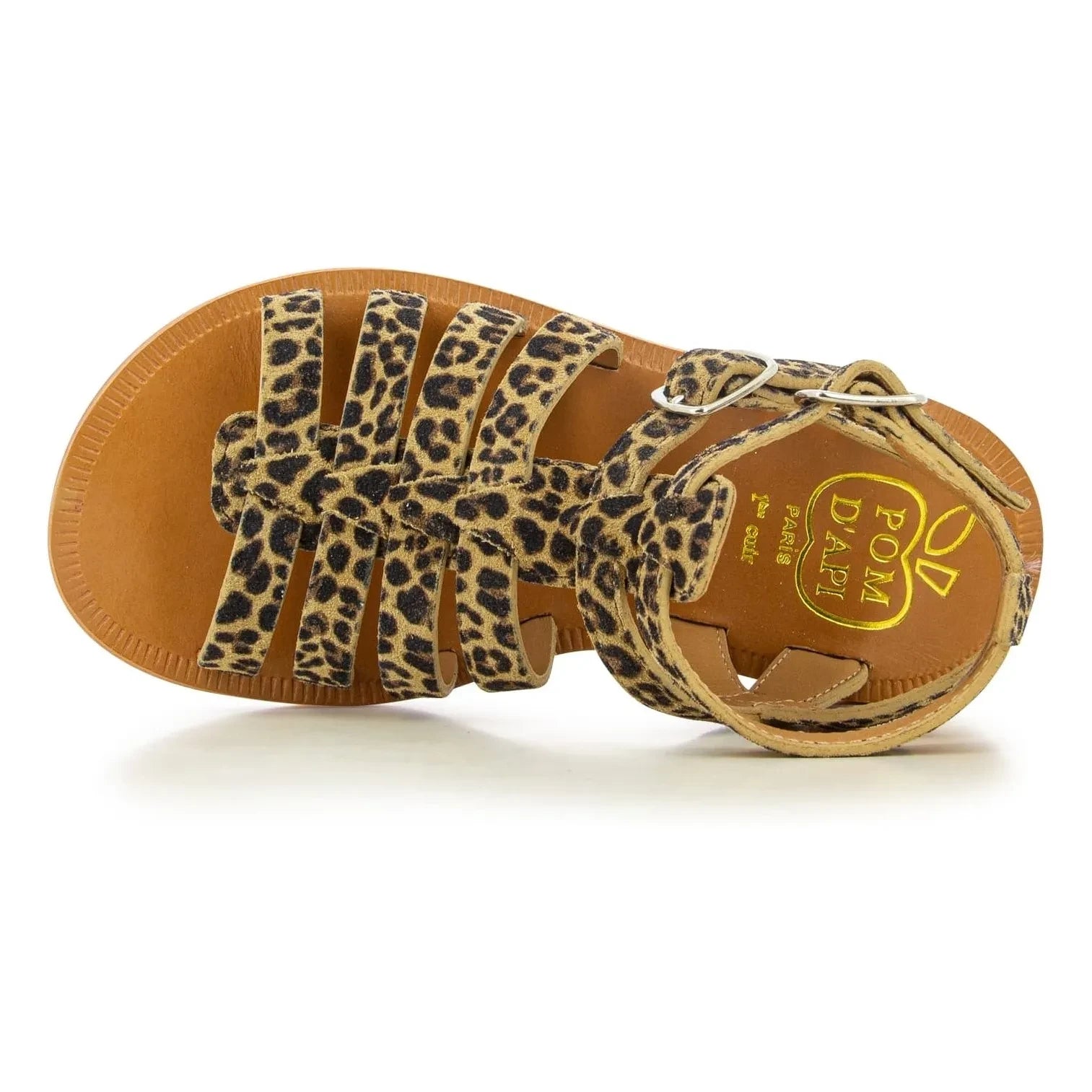 Pom d'Api - Plagette Gladiator Sandals | Leopard