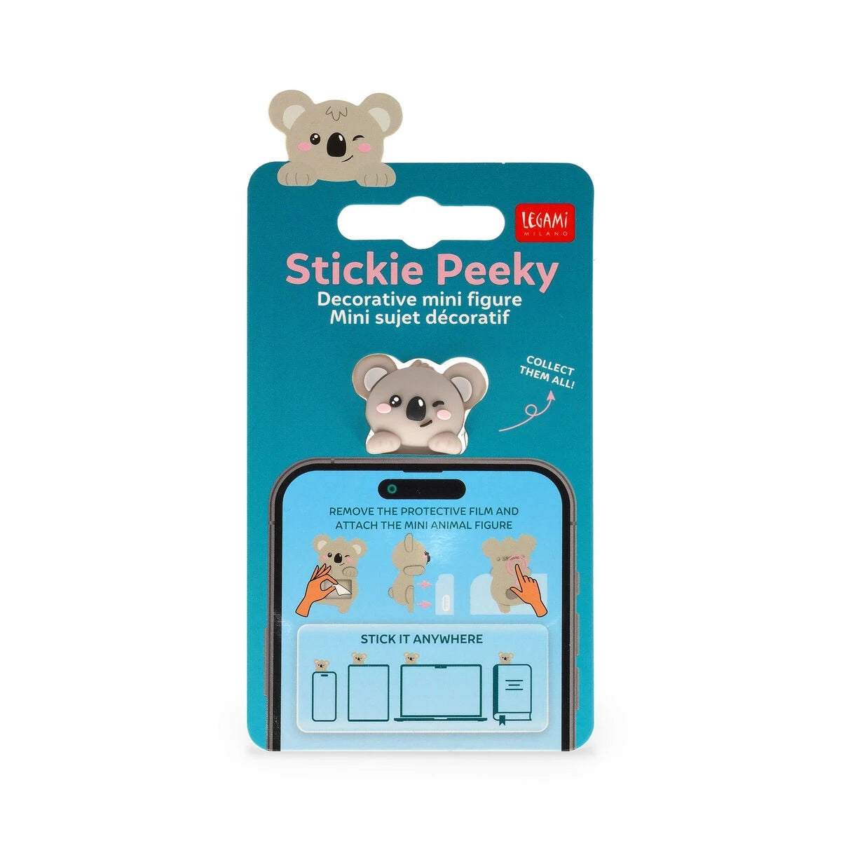 Legami - Decorative Sticky Figurine - Stickie Peeky - Koala