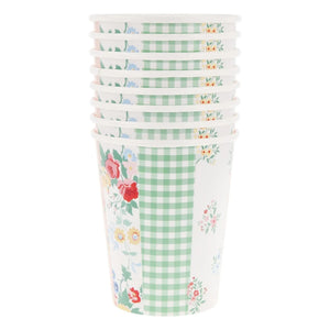 Meri Meri - Patchwork Cups - 8-Pack Set