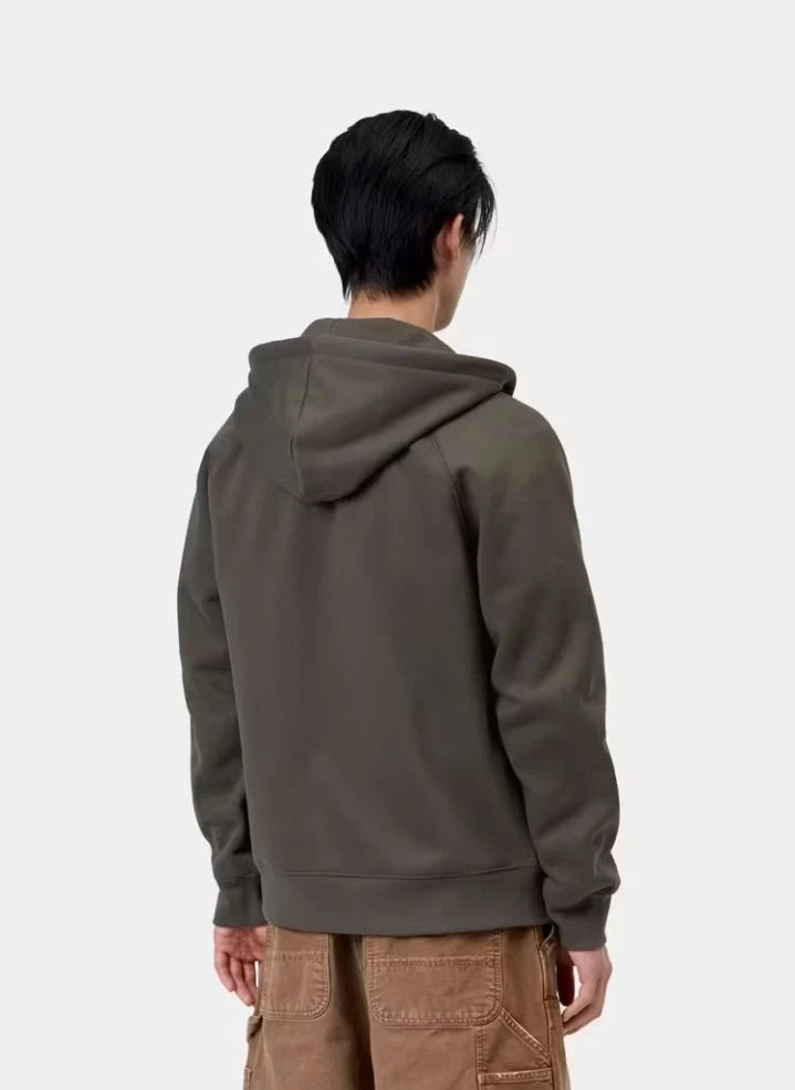Carhartt WIP - Chase Fermuarlı Sweatshirt | Koyu gri
