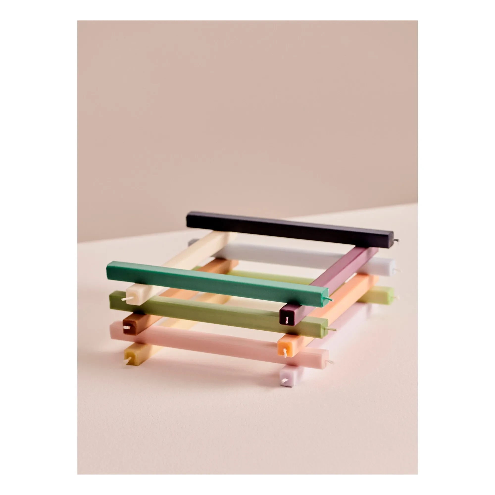 Hay - Square Candles - Set of 4 | Green