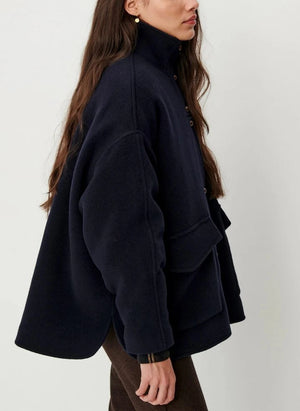 Sessùn - East Coast Wool Coat | Navy