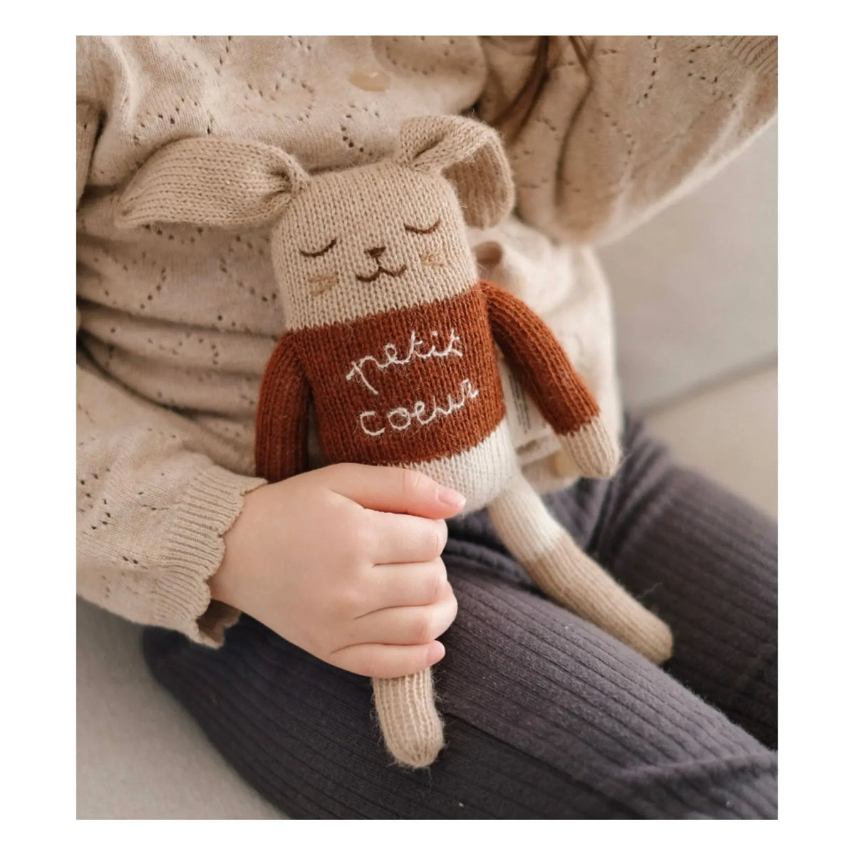 Main Sauvage - Rabbit Soft Toy Little Heart | Beige