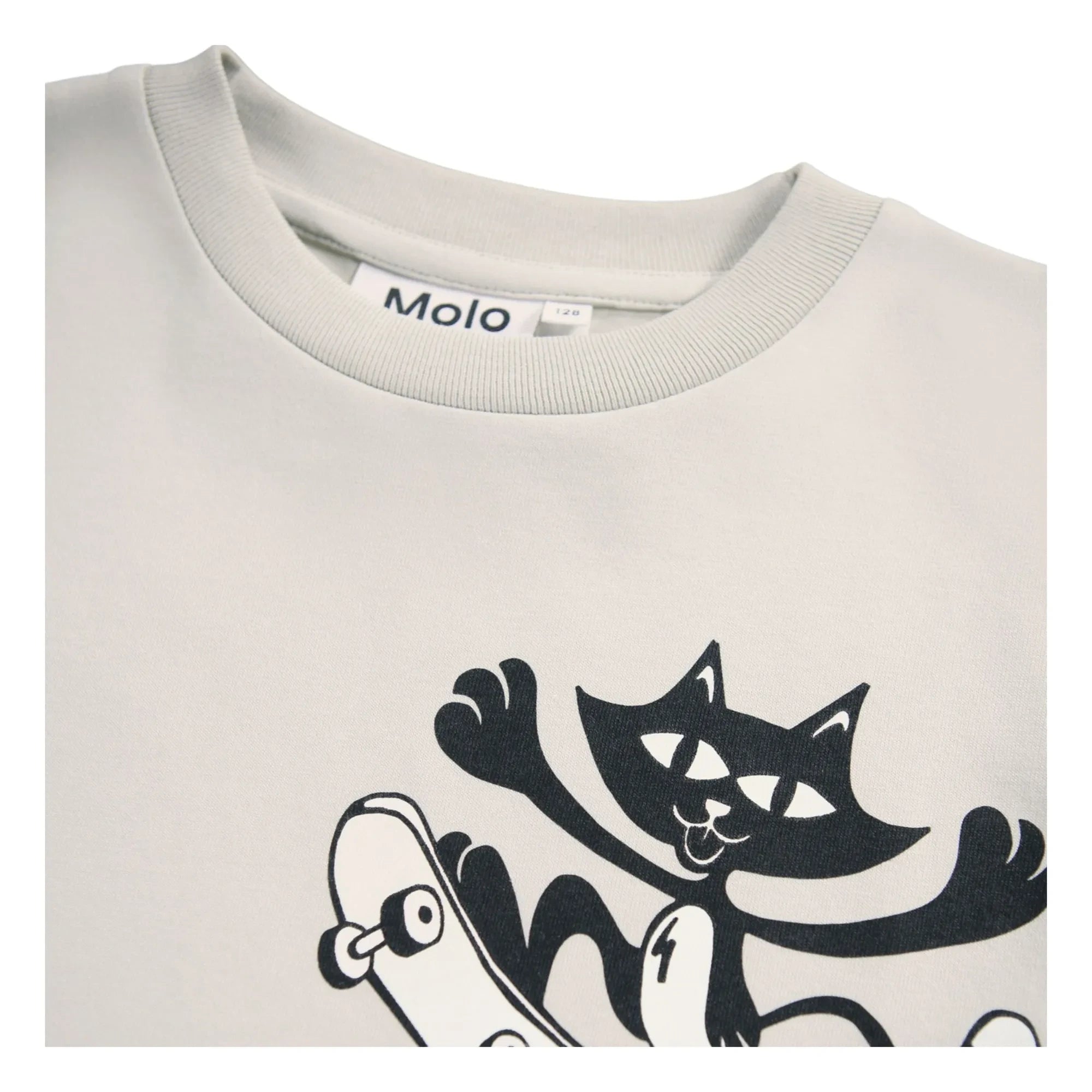 Molo - Rodney Alien Organic Cotton T-Shirt | Beige