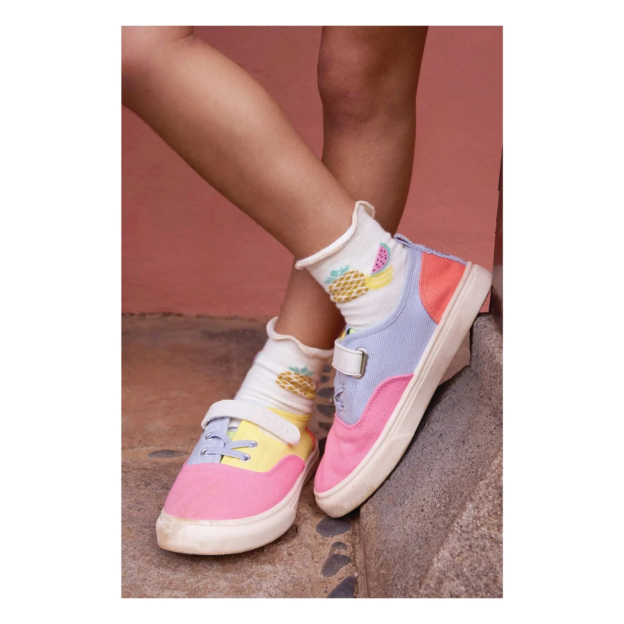 Bonton - Board Easy Lace-up Sneakers | Candy Pink