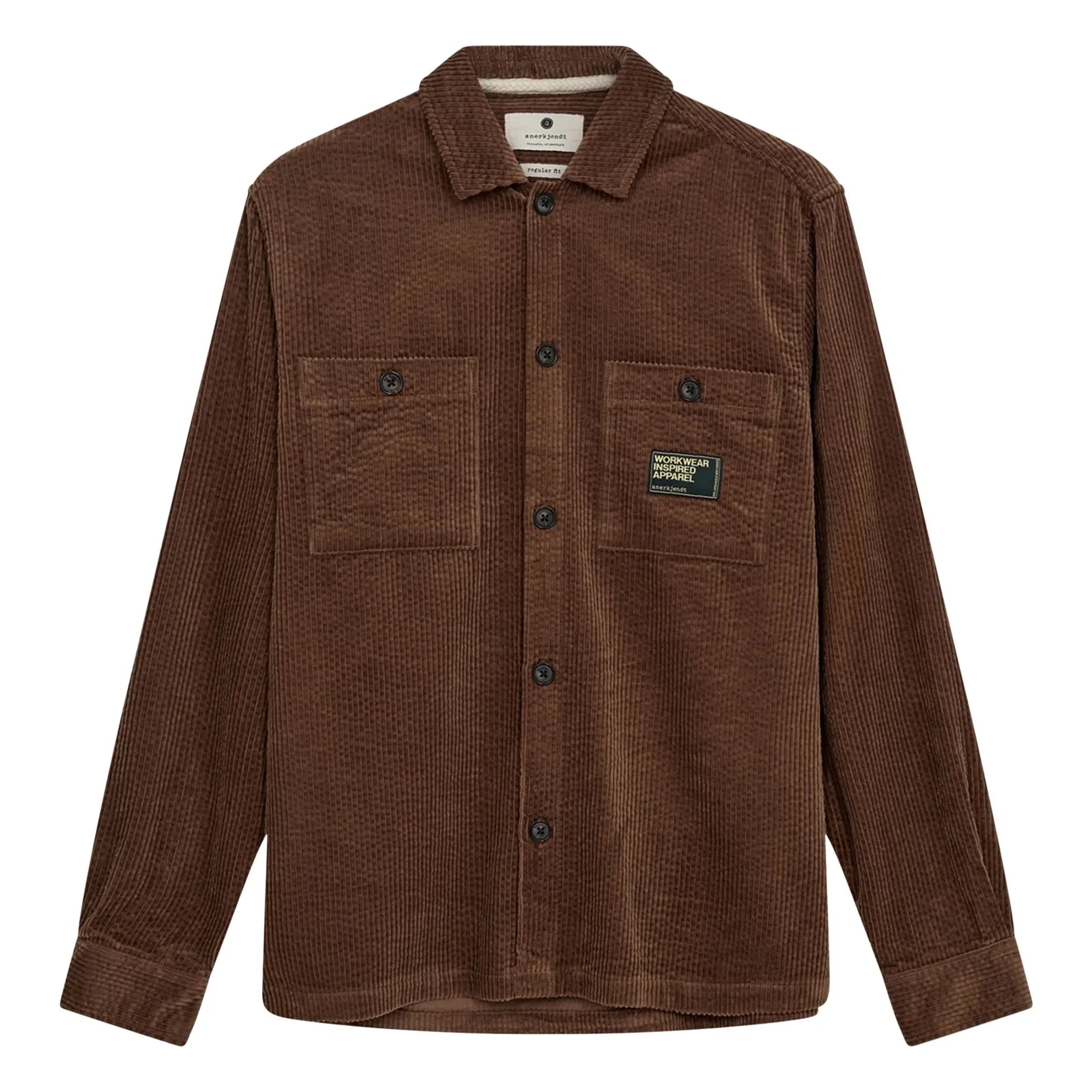 Anerkjendt - Aktheo Velvet Overshirt | Brown