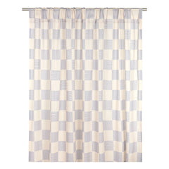 Nobodinoz - Wendy Striped Cotton Voile Curtain | Blue