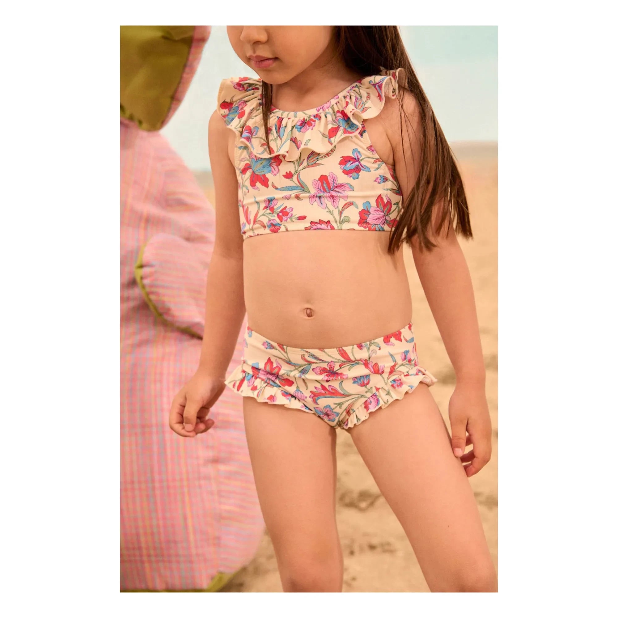 Louise Misha - Primavera Swimsuit with Floral Pattern | Cream