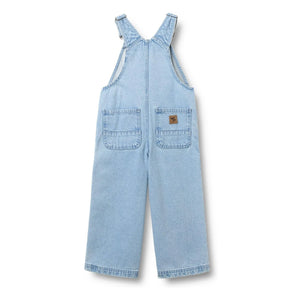 Wheat - Denim Marley Organic Cotton Overalls | Light Blue